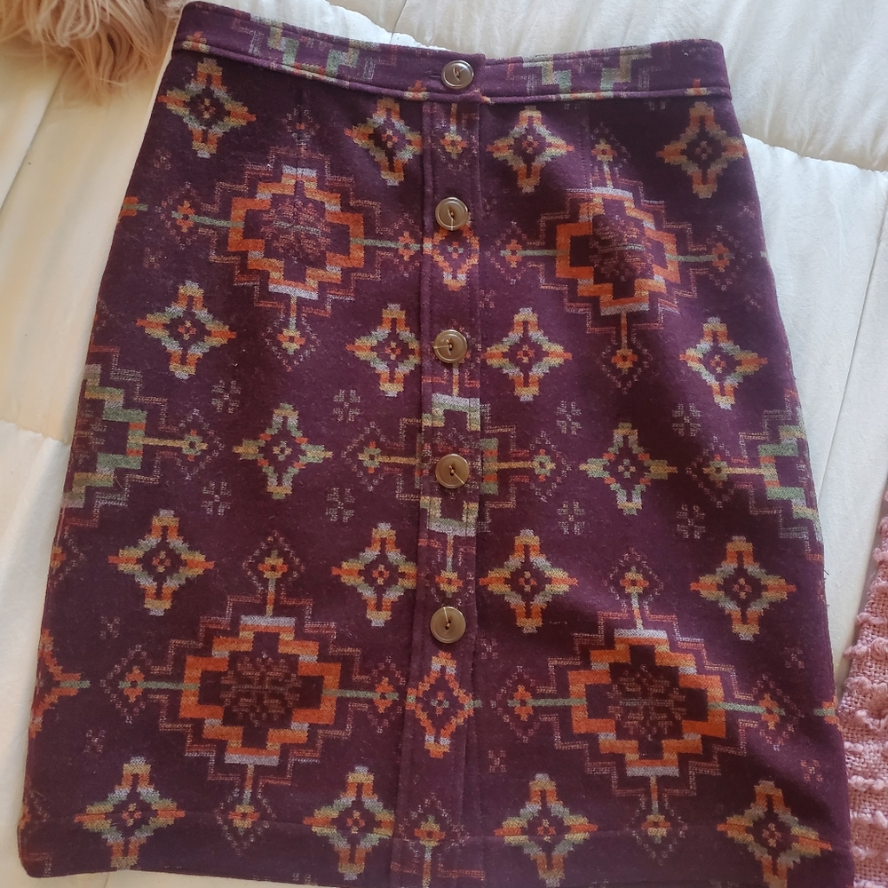 Patagonia reversible wool skirt